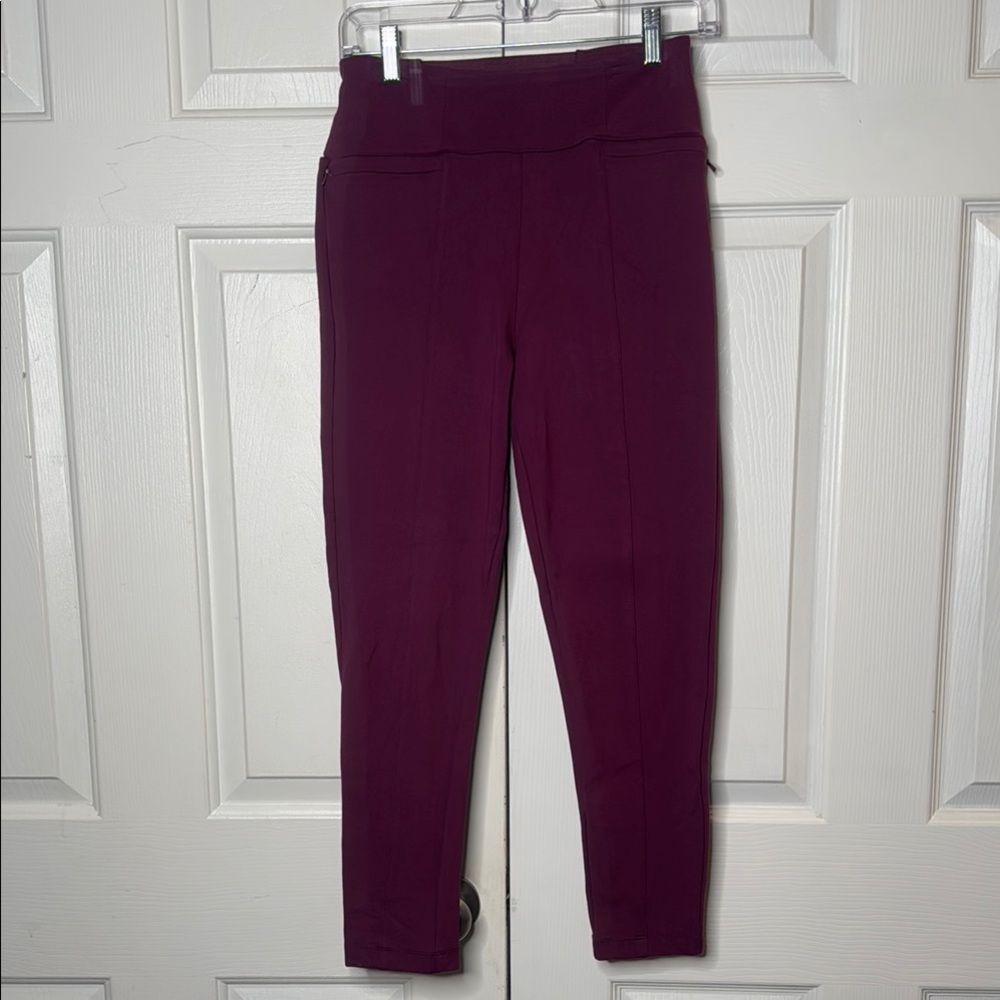 Betabrand Maroon Leggings